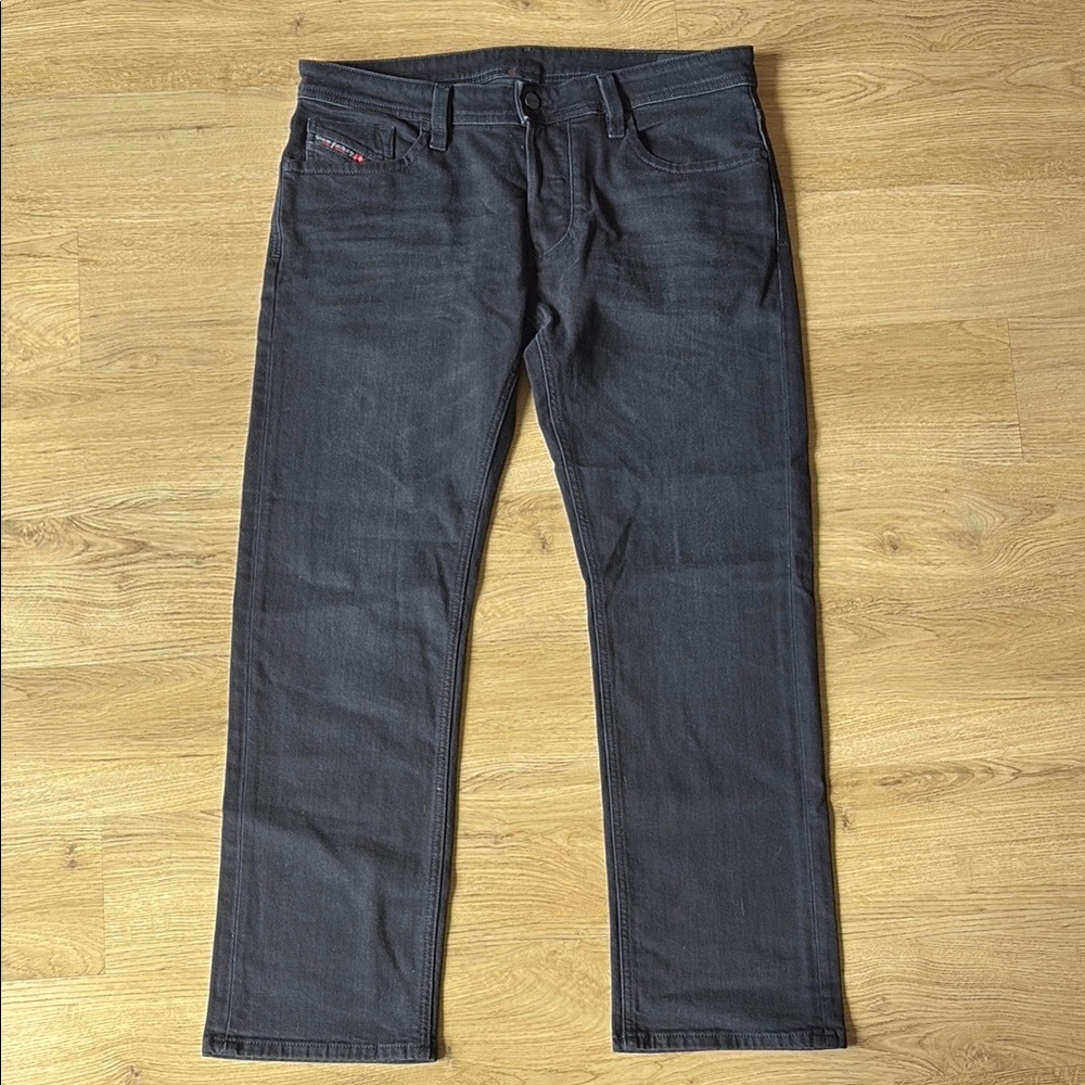 Diesel Larkee Straight Fit Black Jeans Size 34/30